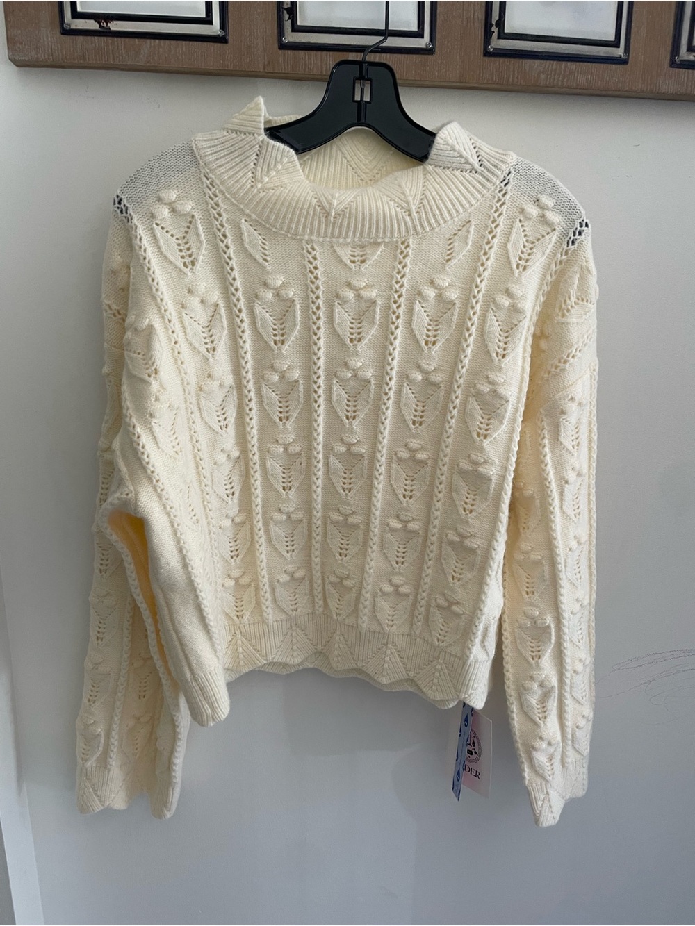 Cider Cream Cable Knit Sweater - Women